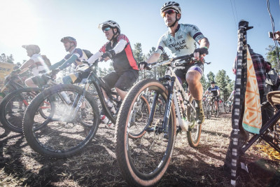 Lee getting ready to go out racing in Northern Arizona.